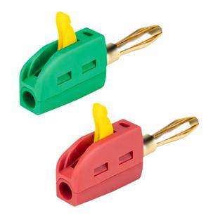 新型免焊快接4mm大电流32A香蕉插头镀金灯笼头电力测试仪器插头