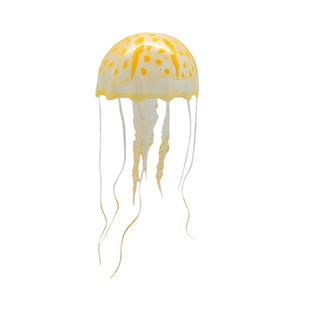 仿真夜光荧光水母鱼缸造景装饰漂浮式软体大中小号水母仿真鱼包邮