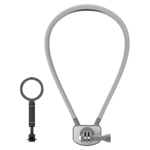 【新品】适用大疆action5pro挂脖支架运动相机胸前固定骑行登山钓鱼action4户外直播拍摄vlog手机第一人称