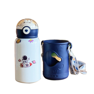 儿童保温杯吸管水杯子食品级316上学专用女生男孩水壶