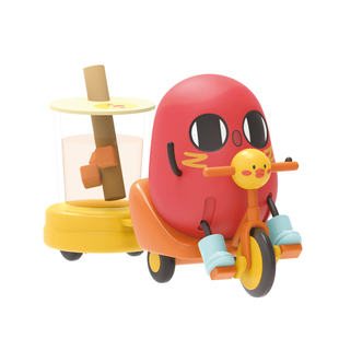 红小豆周边可动发条公仔盲盒玩具萌粒摆件动漫手办请吃红小豆吧