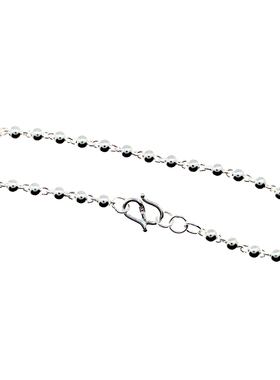 简唯银饰光珠纯银手链女足银森系