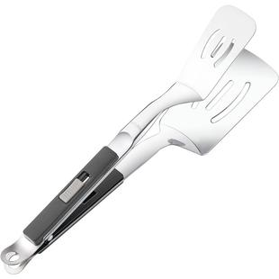 304不锈钢夹子食品夹煎牛排专用煎鱼铲夹烤肉烧烤食物夹厨房防烫