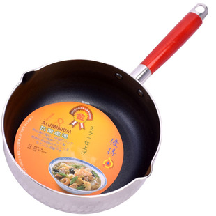 不粘日式雪平锅 熬糖锅 大号牛轧糖 不粘奶锅 黄油融化锅带嘴包邮