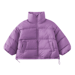 儿童冬季短款羽绒服2026新款男童韩版宽松白鸭绒外套男宝保暖冬装