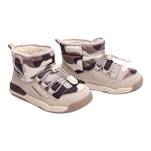 芭比班纳儿童雪地靴 加绒防水男女童棉鞋