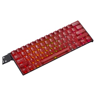 狼蛛WIN60雾透键帽磁轴键盘 透明透光雾面正刻侧刻键帽电竞游戏