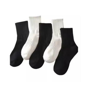 雅鹿7A抑菌防臭袜子男女士短袜吸汗透气浅口跑步运动防脱黑白船袜
