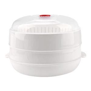 微波炉蒸笼加热专用器皿食品级家用蒸盒热菜热馒头神器耐高温蒸屉