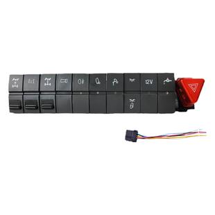 适配欧曼GTL EST翘板开关驾驶室中控仪表台喇叭电源淋水开关改装