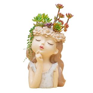 创意多肉盆栽女孩大花盆38节女神节花艺DIY材料包公司活动礼物