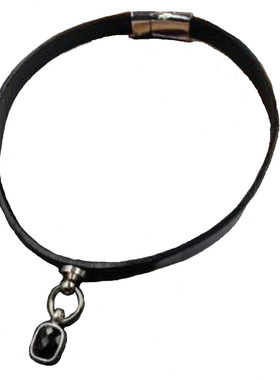 choker黑色项圈手作风脖子吊坠