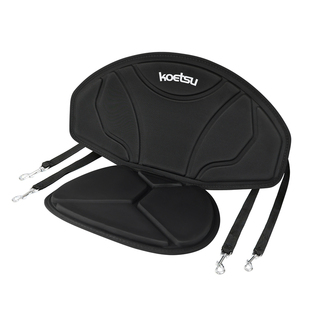 KOETSU科特苏Y11黑色皮划艇座椅KAYAK便携坐垫海洋艇独木舟靠背凳