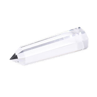 白色透明水晶天然白水晶柱八棱柱供佛堂全净水晶柱居家摆件佛学院