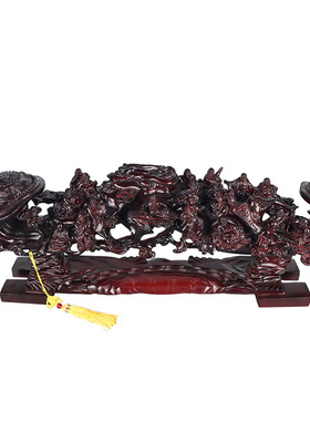 树脂乔迁礼品新中式客厅如意