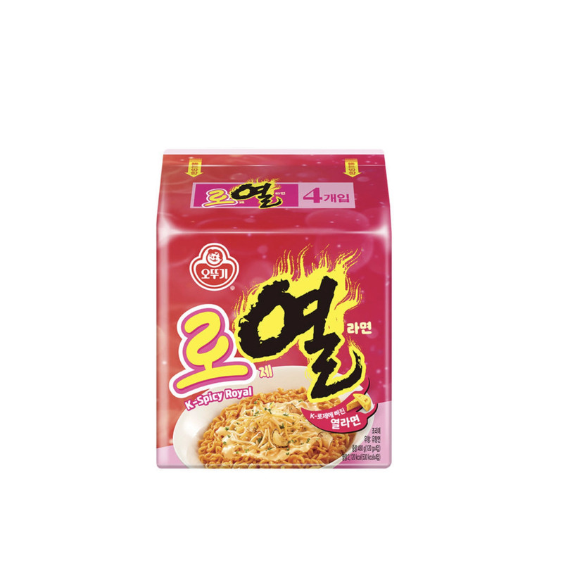 韩国直邮不倒翁玫瑰拉面4袋