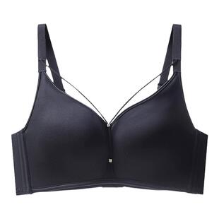 无磁75A85C小胸薄款聚拢内衣女无痕收副乳无钢防下垂性感透气文胸