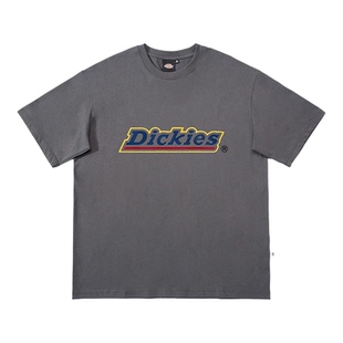 Dickies帝酷适纯棉短袖T恤男夏季品牌LOGO字母印花半袖休闲上衣M