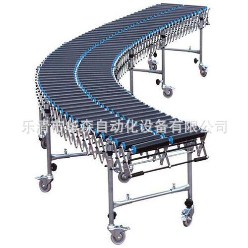 定制分拣流水线设备 物流滚筒传送线 快递传送设备 快递分拣线