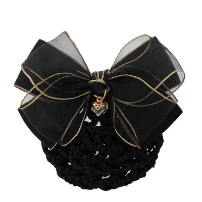 头花高级职业盘发网兜护士银行