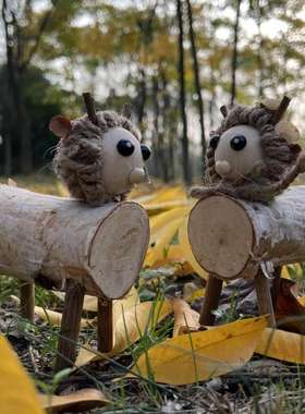 动物小羊摆设摆件自然角幼儿园植物角装饰微景观别墅庭院花园布置