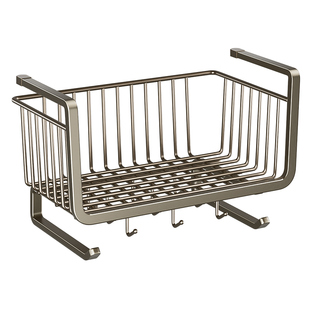 厨房悬挂置物架橱柜柜子挂篮分层架下挂架多功能吊柜下收纳储物架