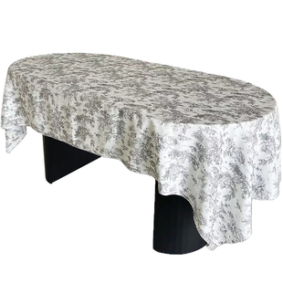 轻法式复古桌布ins简约高级感餐桌盖布美式复古氛围感长方形台布