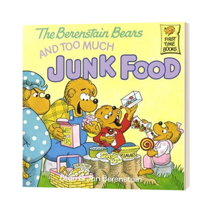 英文原版绘本 Bbears Too Much Junk Food 爱吃垃圾食品的贝贝熊 英文版 进口英语原版书籍