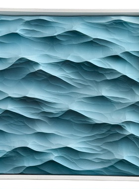 海也青山绿水扩香石挂画摆件