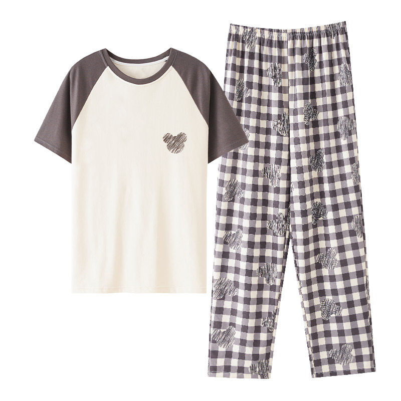 男童女童睡衣夏季纯棉兄妹家居服