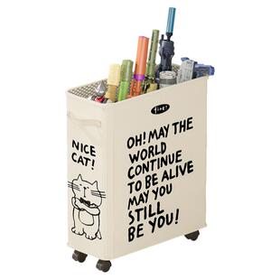 儿童玩具枪收纳神器夹缝带轮家用可移动刀剑水枪运动用品置物架子