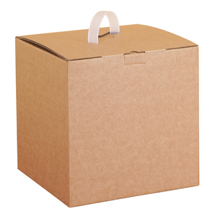 牛皮纸包装盒瓦楞纸盒正方形礼盒饰品化妆品快递盒空盒子加厚定制