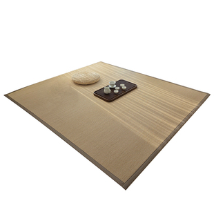 日式竹编地垫原木风客厅民宿茶室地毯打坐地台垫阳台飘窗垫子加厚