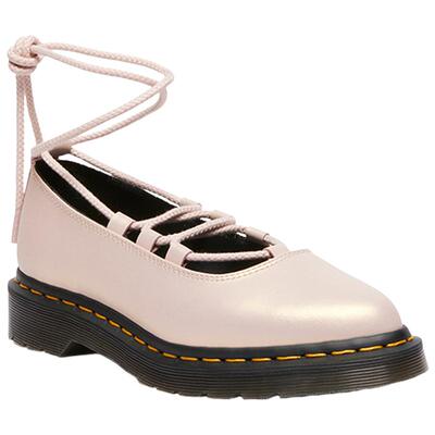 Dr.Martens马丁博士Elphie II女芭蕾风尖头系带皮鞋浅口玛丽珍鞋