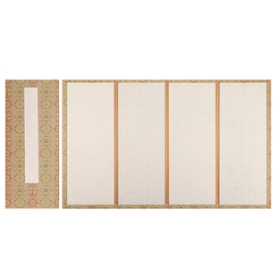 屏风折页空白宣纸册页旅游盖章收集章半生熟书法生宣国画云母熟宣工笔画简牍尺素半生半熟仿竹简仿古复古蜡染