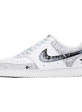 NikeCourtVision低帮板鞋男灰白
