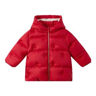 PawinPaw卡通小熊童装秋冬女宝宝连帽儿童羽绒服舒适保暖