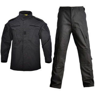 美式黑色暗夜特种兵套装男耐磨战术作训拓展表演教官服美军作战服