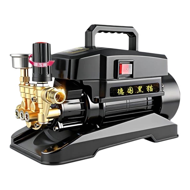 德国黑猫洗车机220V高压水枪家用大功率强力洗地机空调清洗机神器