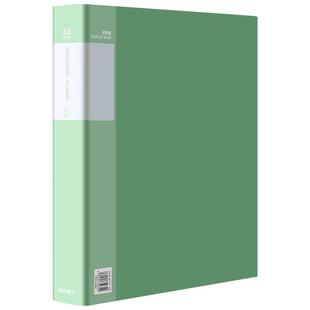 得力a4文件夹透明插页资料册清新绿色档案夹收纳册文件袋整理办公用品合同试卷活页产检孕检乐谱夹奖状收集册