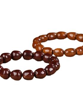 紫金鼠光珠菩提手串女款正品国风文玩枣珠菩提子手链男款老料佛珠