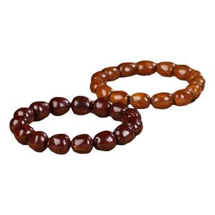 紫金鼠光珠菩提手串女款正品国风文玩枣珠菩提子手链男款老料佛珠