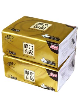 清风抽纸3层120抽24包整箱
