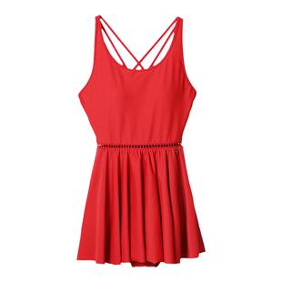 安莉芳官方奥莱芬狄诗时尚多巴胺泳衣显瘦遮肉裙装美背连体游泳衣