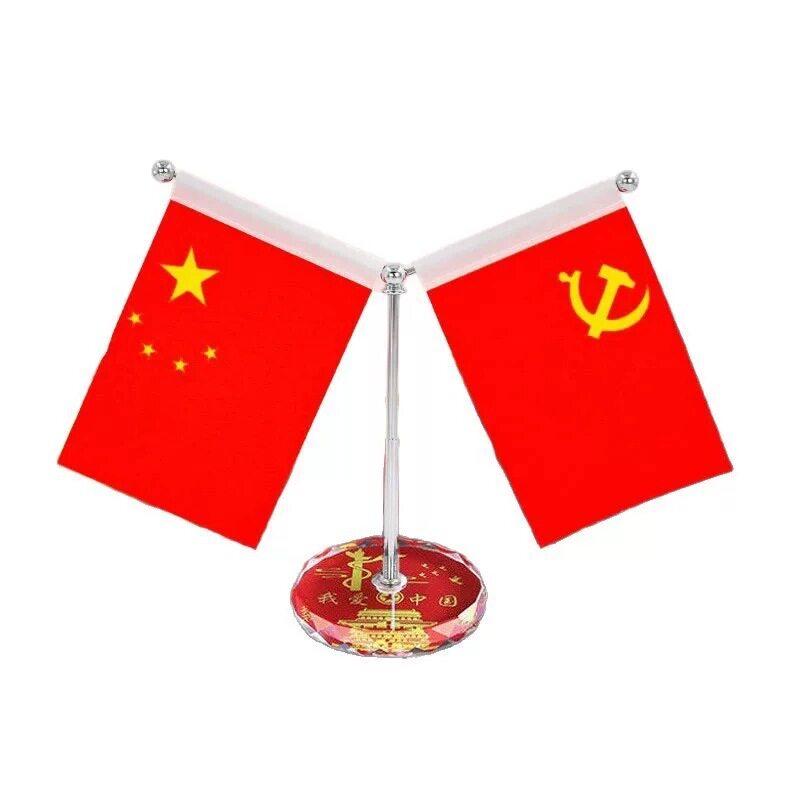 车载中控台五星红旗摆件