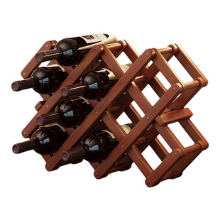 家用桌面红酒架简易折叠免安装葡萄酒置物架小型高脚杯香槟收纳架