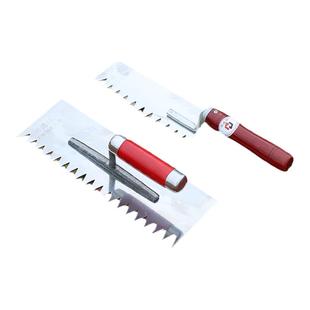 泥板带齿抹灰刀双面抹子锯齿加厚灰板专用工具泥工抹灰板