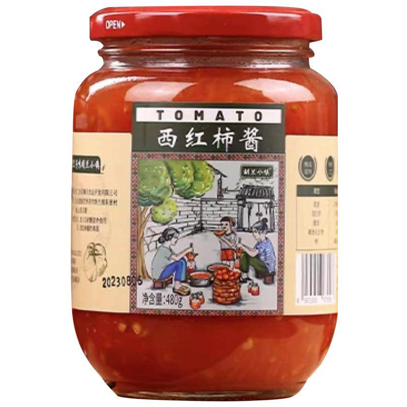 胡兰小镇西红柿酱6瓶配料表干净