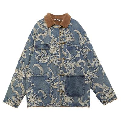 半圆原创设计师女装2025冬仿羊羔毛高级感加绒加厚保暖夹克外套女