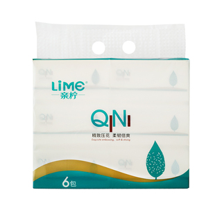 亲柠抽纸小号整箱392张30包4层竹浆厚实感超市面巾纸擦手纸软包邮